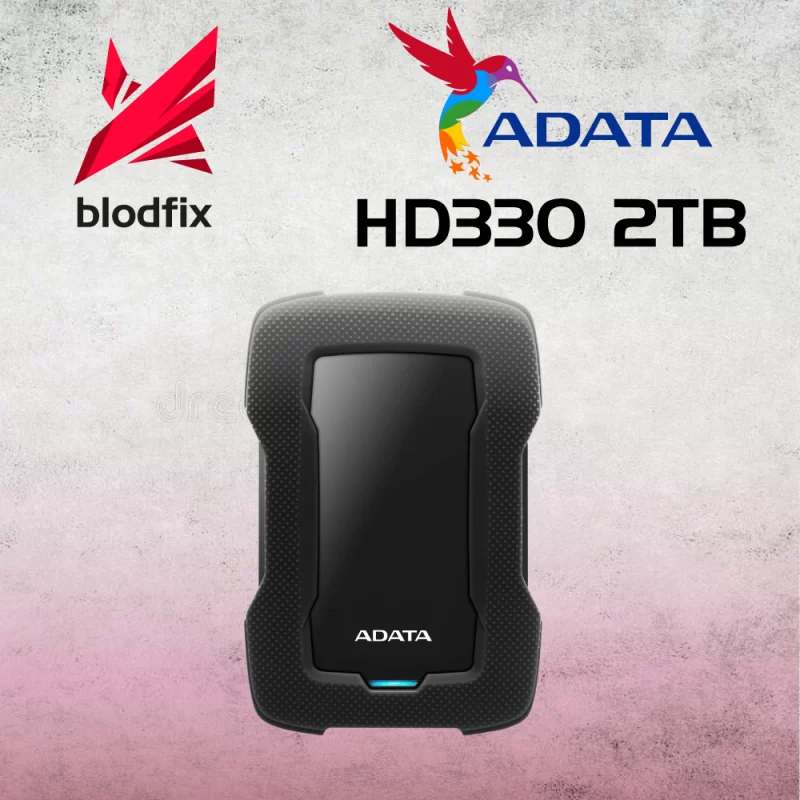 ADATA HD330 2TB External Hard Drive Shock-Resistant Extra Slim